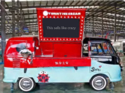 Deli Star Trailer Retro Minivan Fliptop 4300 Electric - EU standards - Prikolica s hrano: slika 2 Deli Star Trailer Retro Minivan Fliptop 4300 Electric - EU standards - Prikolica s hrano: slika 2