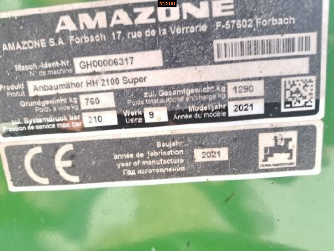 Horsemanure Collector Amazone Horsehopper Smartcut 2100 - Oprema za obdelavo tal: slika 5 Horsemanure Collector Amazone Horsehopper Smartcut 2100 - Oprema za obdelavo tal: slika 5