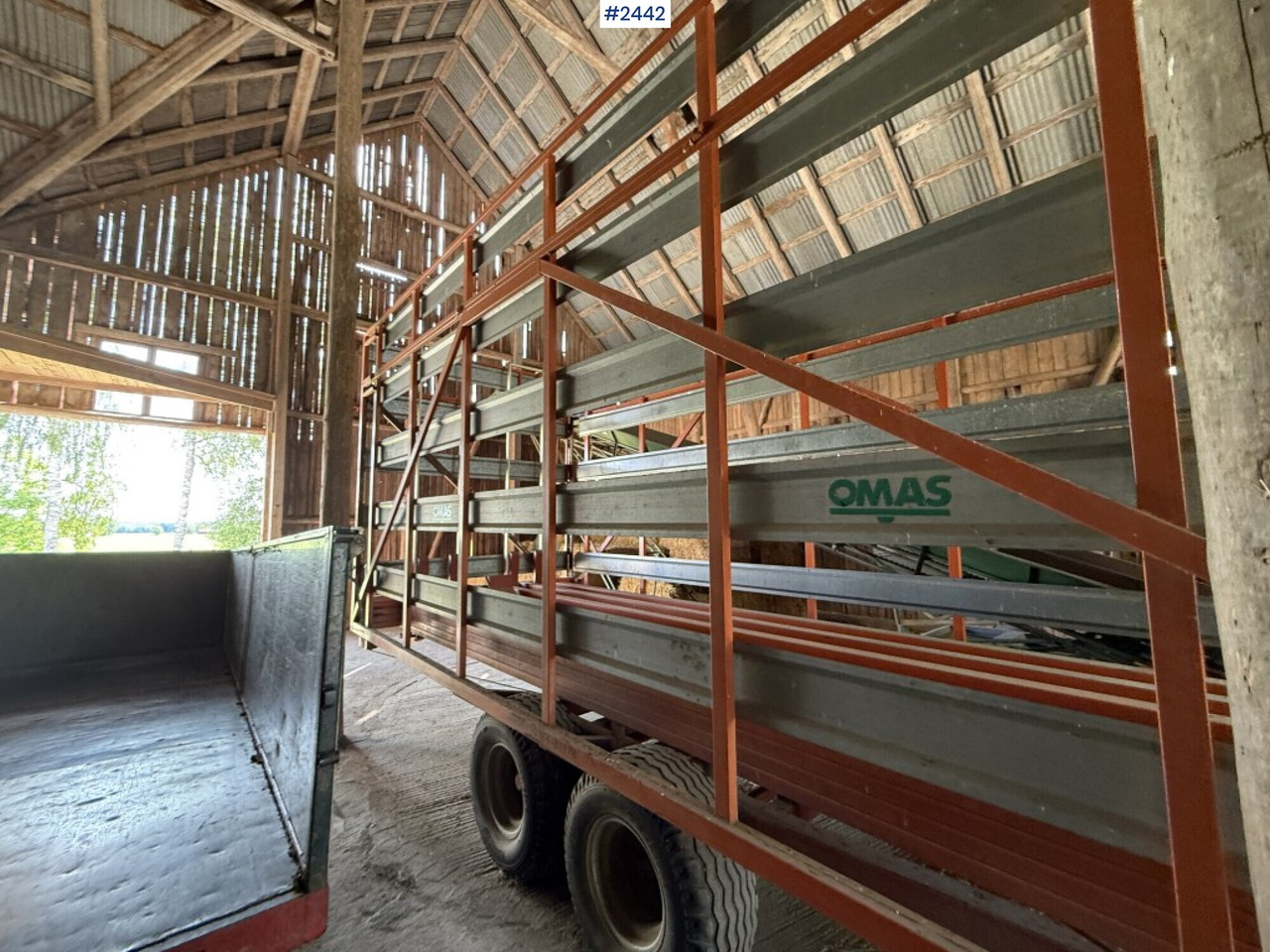 Self-loading trailer small bale Omas CB170 S - Oprema za obračalnike: slika 3 Self-loading trailer small bale Omas CB170 S - Oprema za obračalnike: slika 3