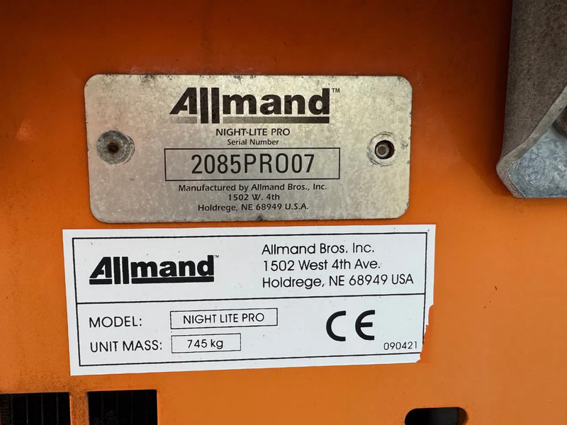Doosan Allmand Night-Light Pro mobiele lichtmast LED lizing Doosan Allmand Night-Light Pro mobiele lichtmast LED: slika 14