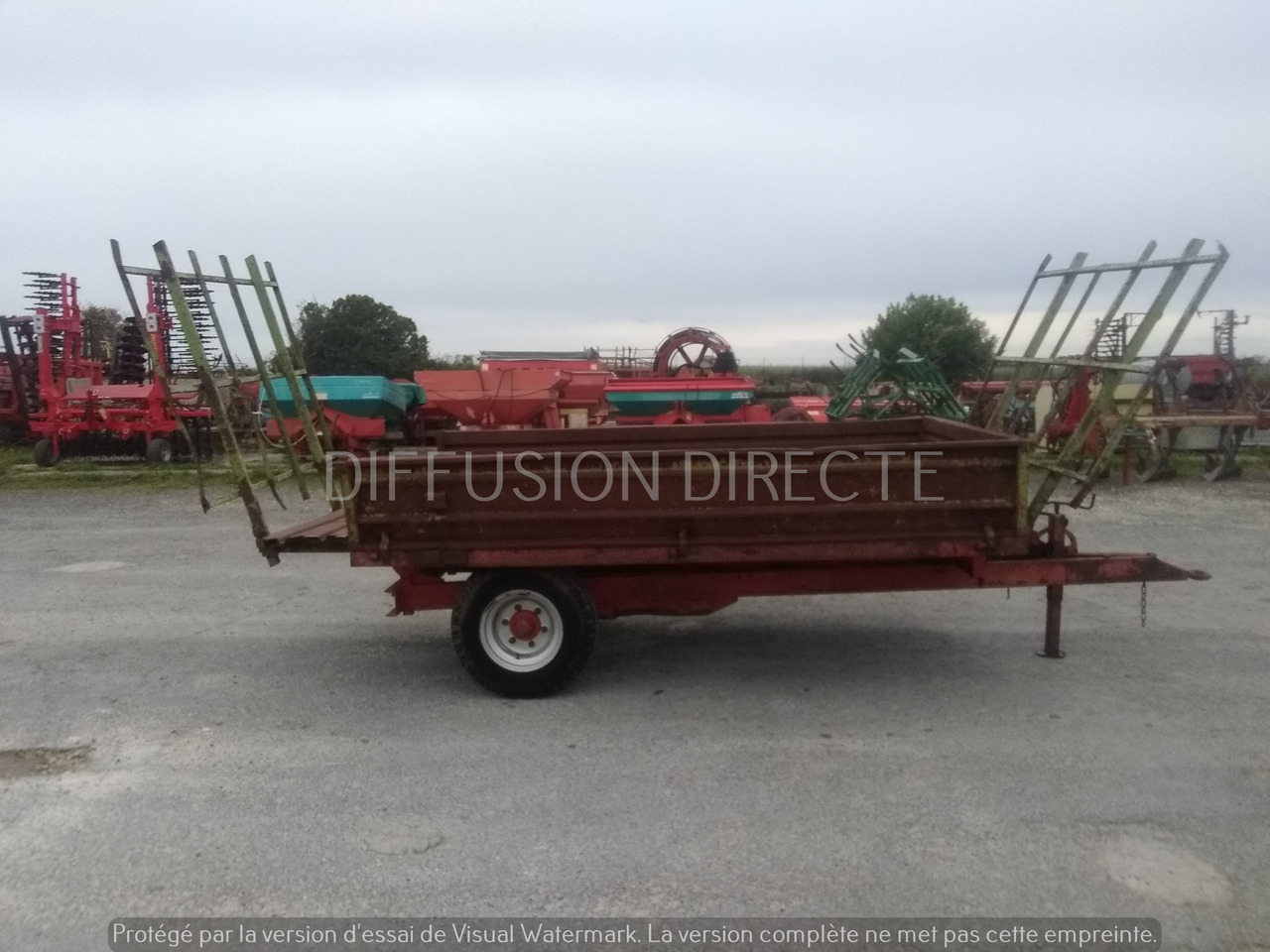 GRUAU REMORQUE AGRICOLE G 400 - Kmetijski prikolica s ploščadjo: slika 4 GRUAU REMORQUE AGRICOLE G 400 - Kmetijski prikolica s ploščadjo: slika 4