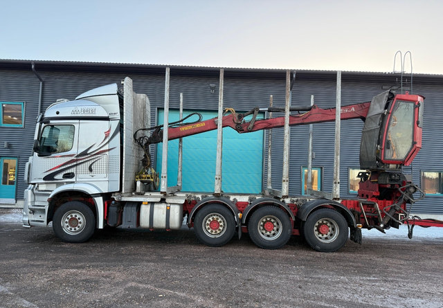 Mercedes-BenzArocs 8x4 Nosturilla! - Tovornjak za prevoz lesa, Tovornjak z dvigalom: slika 2 Mercedes-BenzArocs 8x4 Nosturilla! - Tovornjak za prevoz lesa, Tovornjak z dvigalom: slika 2