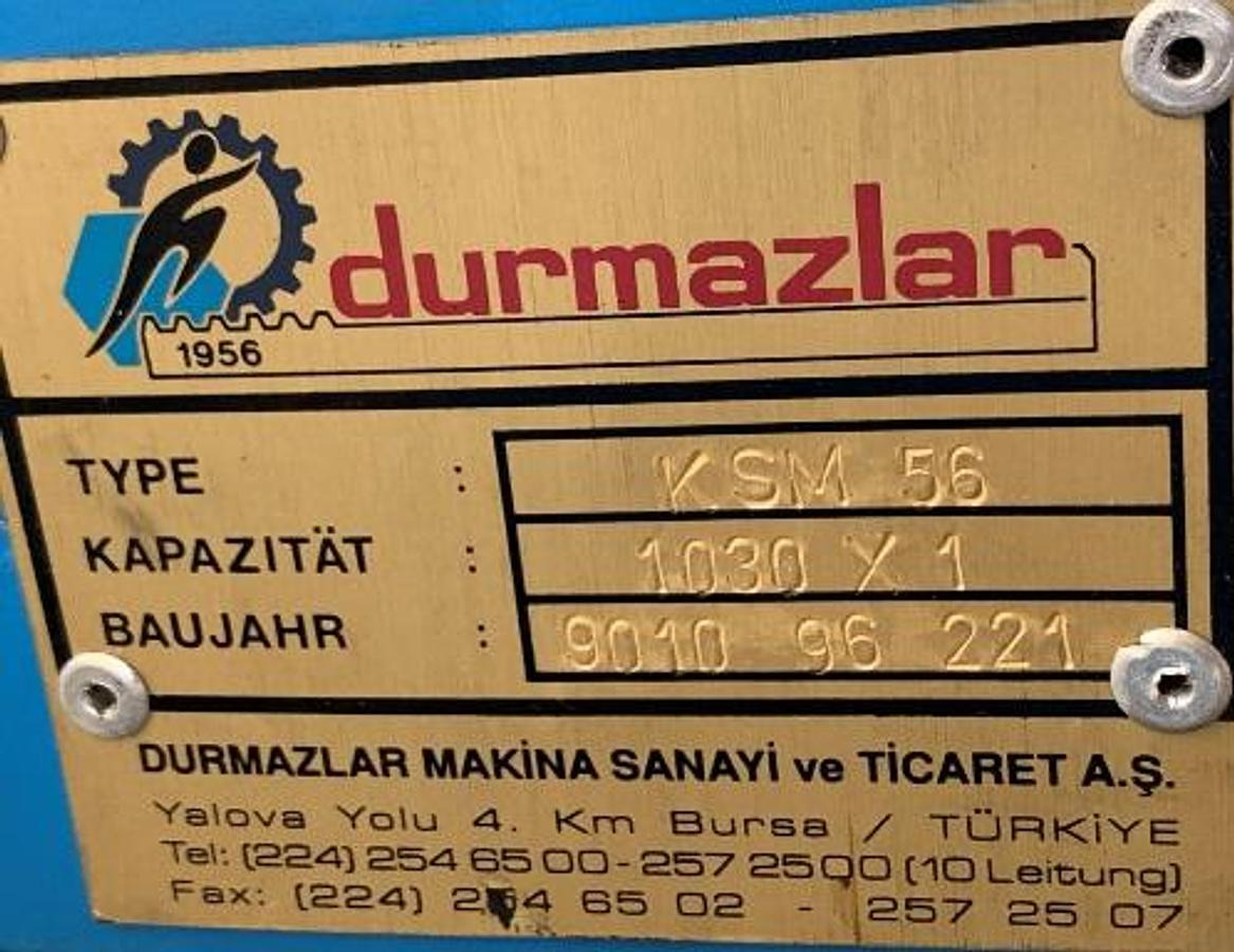 Dreiwalzen-Rundbiegemaschine DURMAZLAR - Stroj za obdelavo kovin: slika 3 Dreiwalzen-Rundbiegemaschine DURMAZLAR - Stroj za obdelavo kovin: slika 3