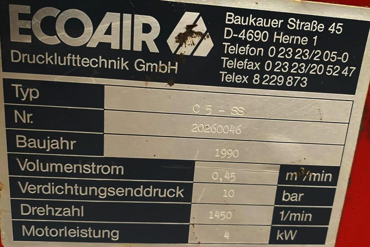 Schraubenkompressor ECOAIR - Zračni kompresor: slika 3 Schraubenkompressor ECOAIR - Zračni kompresor: slika 3