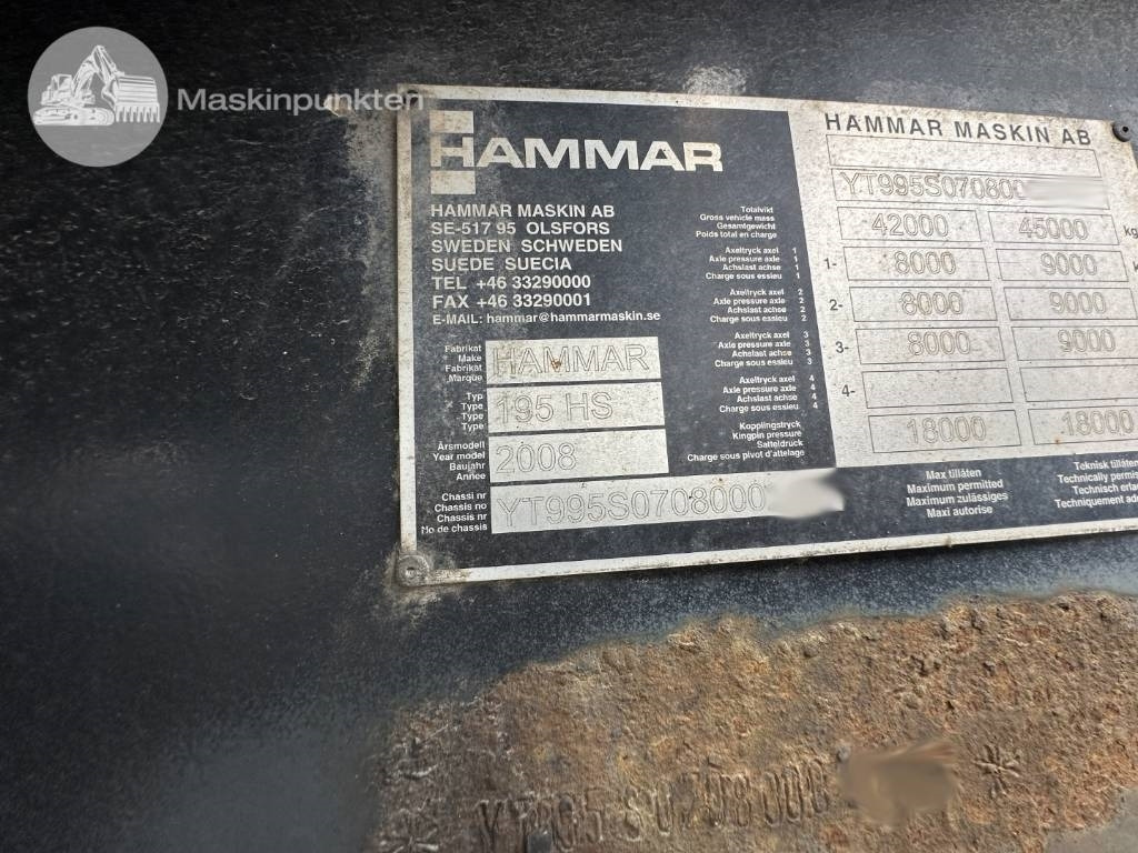 Kontejnerska polprikolica/ Polprikolica z zamenljivim tovoriščem Hammar 195 HS: slika 28