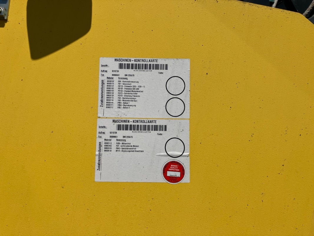 BOMAG DE BM 2200/75 Stage IV/Tier 4f - Freza za asfalt: slika 3 BOMAG DE BM 2200/75 Stage IV/Tier 4f - Freza za asfalt: slika 3
