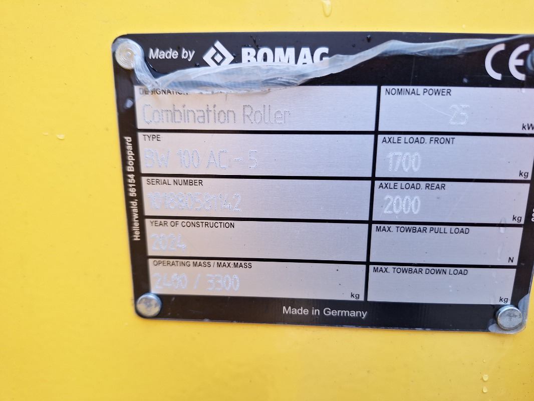 Nov Valjar BOMAG DE BW 100 AC-5  Stage V/Tier 4f: slika 17