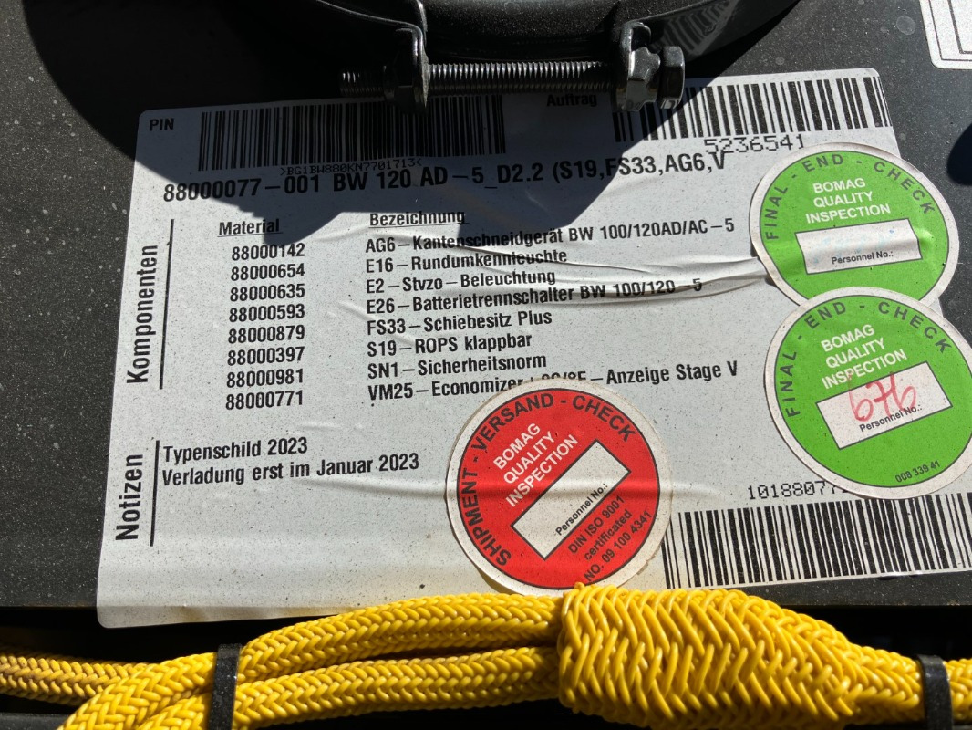 BOMAG DE BW 120 AD-5 Stage V/Tier 4f - Valjar: slika 4 BOMAG DE BW 120 AD-5 Stage V/Tier 4f - Valjar: slika 4