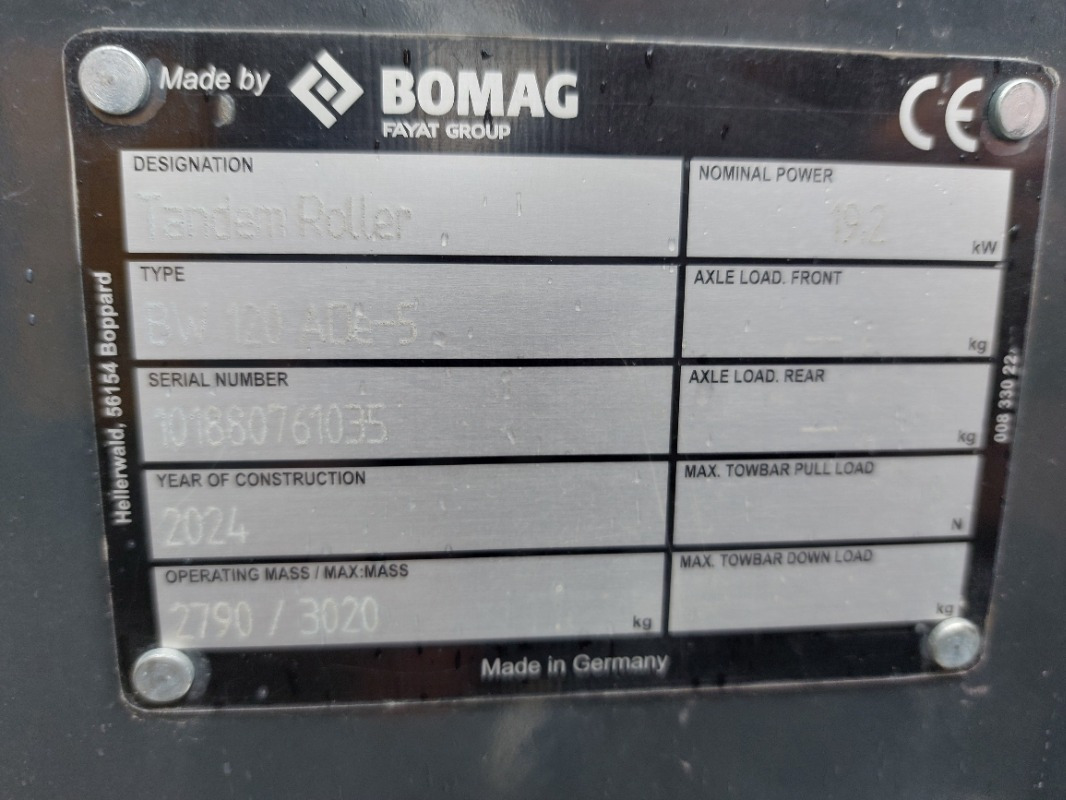 BOMAG DE BW 120 ADe-5 - Valjar: slika 1 BOMAG DE BW 120 ADe-5 - Valjar: slika 1