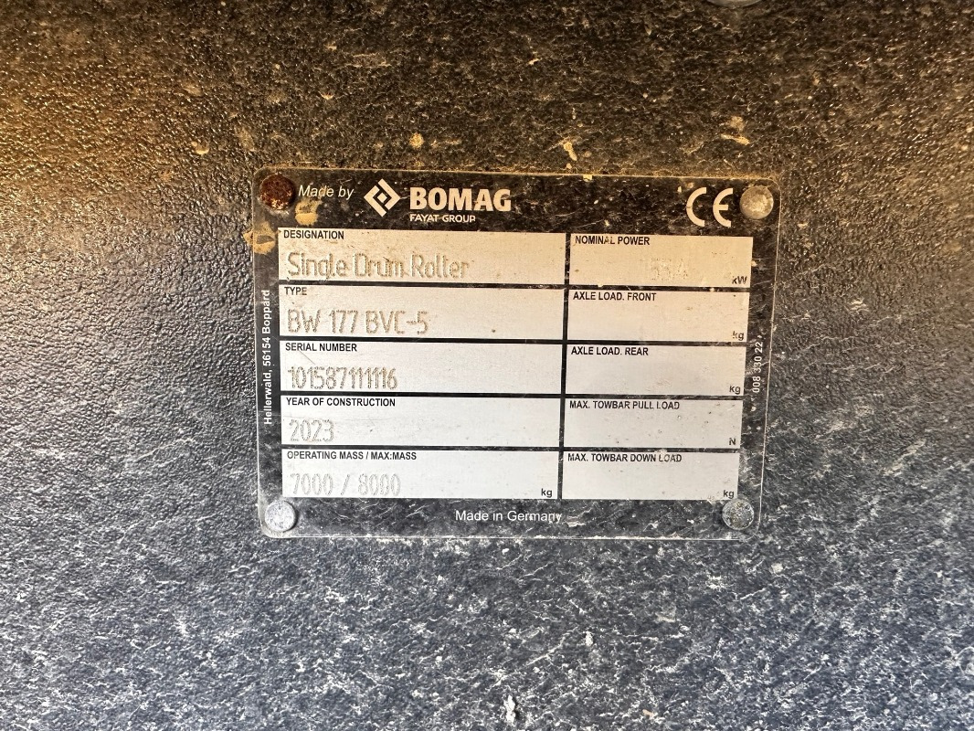 BOMAG DE BW 177 BVC-5 Stage V/Tier 4f - Kompaktor: slika 2 BOMAG DE BW 177 BVC-5 Stage V/Tier 4f - Kompaktor: slika 2