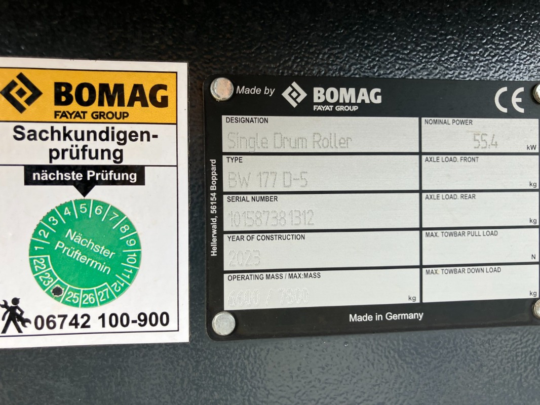 BOMAG DE BW 177 D-5 Stage V/Tier 4f - Valjar: slika 2 BOMAG DE BW 177 D-5 Stage V/Tier 4f - Valjar: slika 2