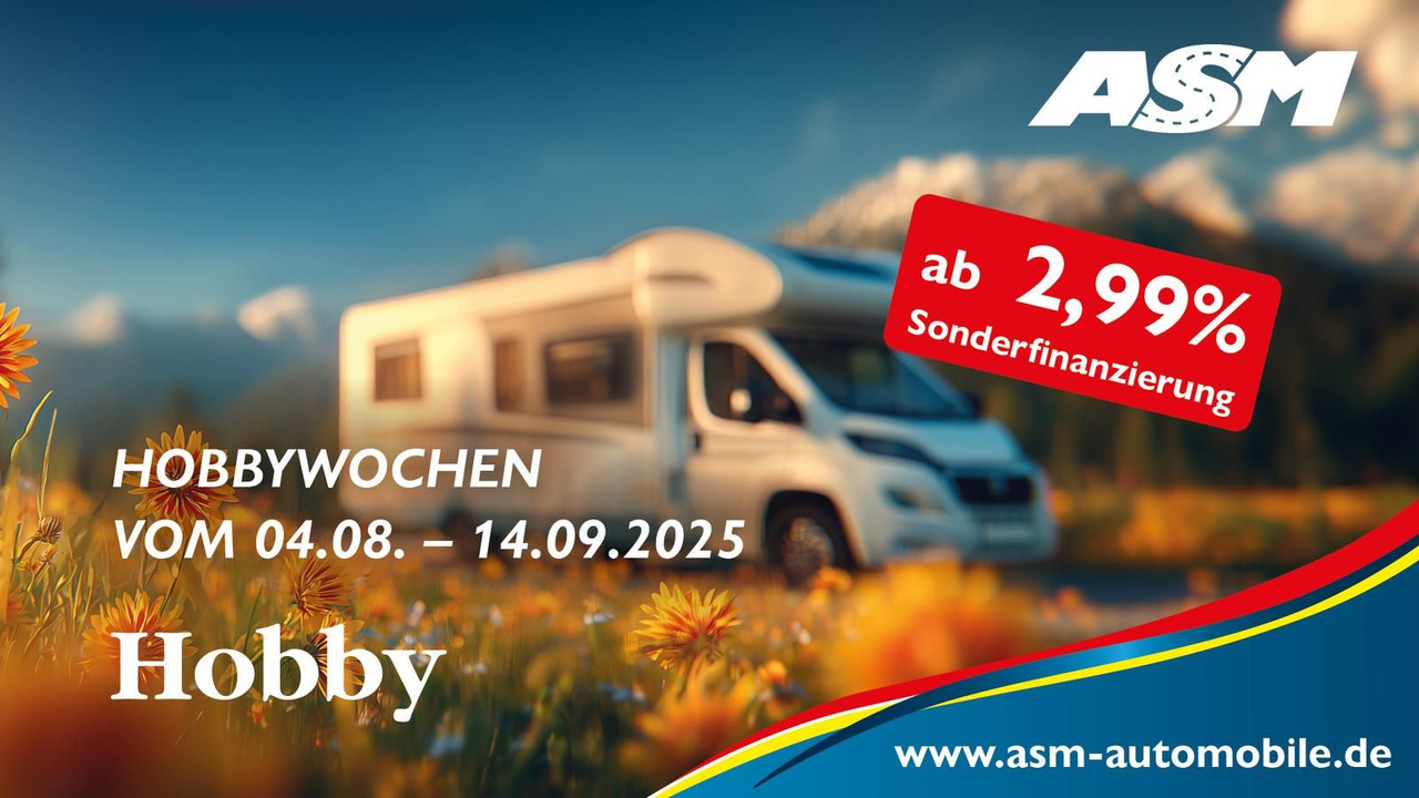Hobby Optima V65 GE Ontour*AHK*NAVI*MARKISE*SOFORT* - Polintegriran avtodom: slika 1 Hobby Optima V65 GE Ontour*AHK*NAVI*MARKISE*SOFORT* - Polintegriran avtodom: slika 1