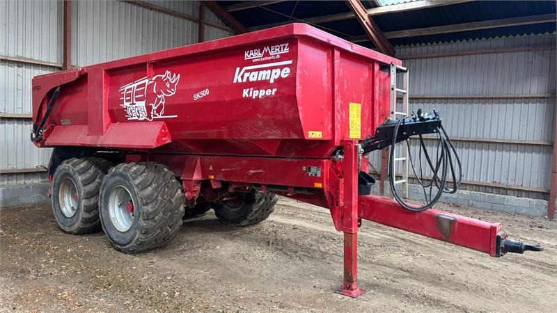 Krampe SK 550 Entreprenørvogn med Hardox kasse SK 500 - Kmetijska kiper prikolica/ Demper: slika 2 Krampe SK 550 Entreprenørvogn med Hardox kasse SK 500 - Kmetijska kiper prikolica/ Demper: slika 2
