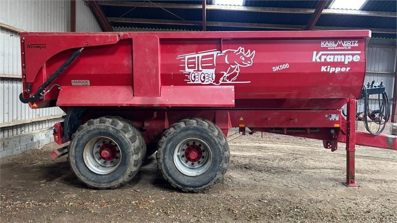Krampe SK 550 Entreprenørvogn med Hardox kasse SK 500 - Kmetijska kiper prikolica/ Demper: slika 1 Krampe SK 550 Entreprenørvogn med Hardox kasse SK 500 - Kmetijska kiper prikolica/ Demper: slika 1