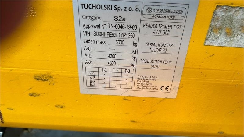 New Holland 4 hjulet skærebordsvogn - Priklopnik za kombinacijo glave: slika 3 New Holland 4 hjulet skærebordsvogn - Priklopnik za kombinacijo glave: slika 3