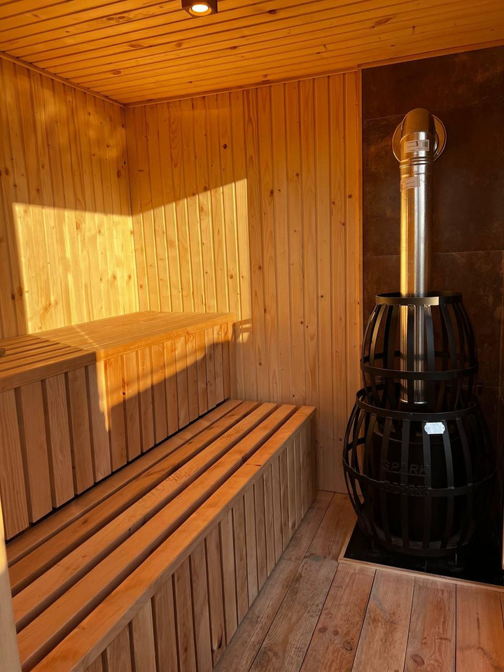 IDEX Sauna 200x220x200 cm – Compact Outdoor or Indoor Sauna Cabin Mobile Sauna - Zamenljiva nadgradnja/ Kontejnerj: slika 4 IDEX Sauna 200x220x200 cm – Compact Outdoor or Indoor Sauna Cabin Mobile Sauna - Zamenljiva nadgradnja/ Kontejnerj: slika 4