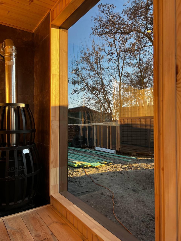 IDEX Sauna 200x220x200 cm – Compact Outdoor or Indoor Sauna Cabin Mobile Sauna - Zamenljiva nadgradnja/ Kontejnerj: slika 2 IDEX Sauna 200x220x200 cm – Compact Outdoor or Indoor Sauna Cabin Mobile Sauna - Zamenljiva nadgradnja/ Kontejnerj: slika 2