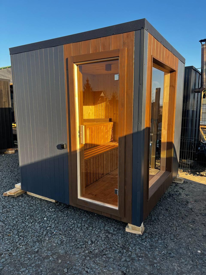 IDEX Sauna 200x220x200 cm – Compact Outdoor or Indoor Sauna Cabin Mobile Sauna - Zamenljiva nadgradnja/ Kontejnerj: slika 1 IDEX Sauna 200x220x200 cm – Compact Outdoor or Indoor Sauna Cabin Mobile Sauna - Zamenljiva nadgradnja/ Kontejnerj: slika 1