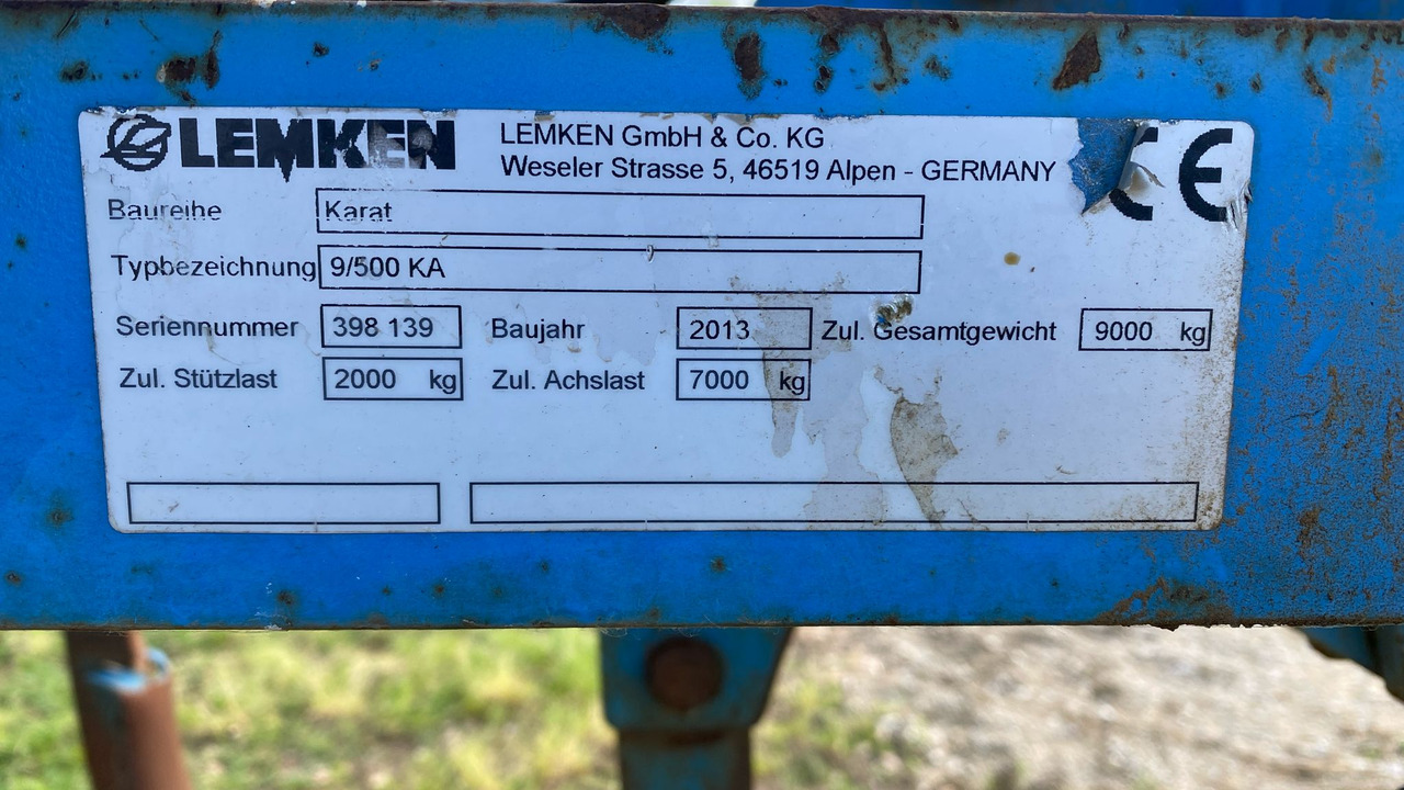 LEMKEN COLTIVATORE KARAT 9/500 KA - Kultivator: slika 4 LEMKEN COLTIVATORE KARAT 9/500 KA - Kultivator: slika 4