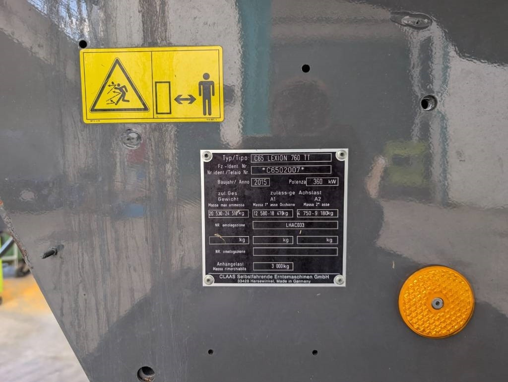 Kombajn harvester Claas Lexion 760 TT: slika 19