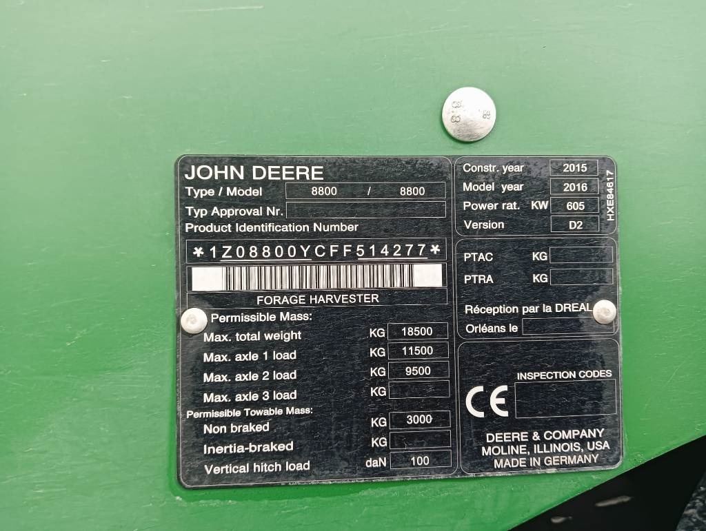 Kombajn za krmo John Deere 8800: slika 10