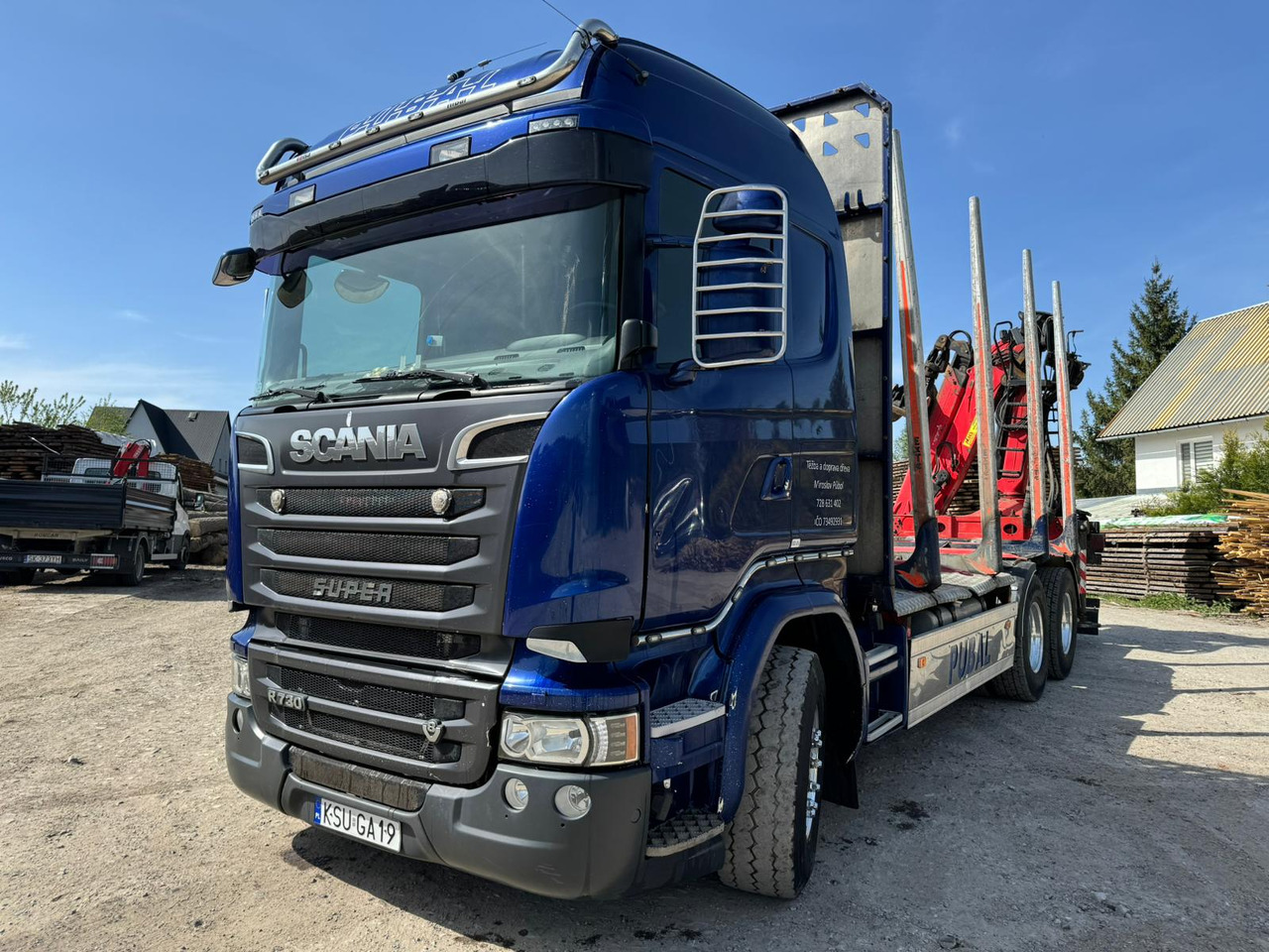SCANIA R730 - Tovornjak za prevoz lesa, Tovornjak z dvigalom: slika 4 SCANIA R730 - Tovornjak za prevoz lesa, Tovornjak z dvigalom: slika 4