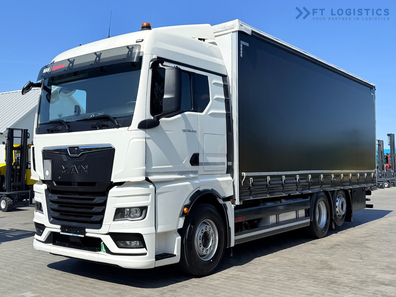 MAN TGX 26.470 / 19 Pallets / Steering Axle / 15 Ton Payload / Retarder / Excellent Condition - Tovornjak s ponjavo: slika 1 MAN TGX 26.470 / 19 Pallets / Steering Axle / 15 Ton Payload / Retarder / Excellent Condition - Tovornjak s ponjavo: slika 1