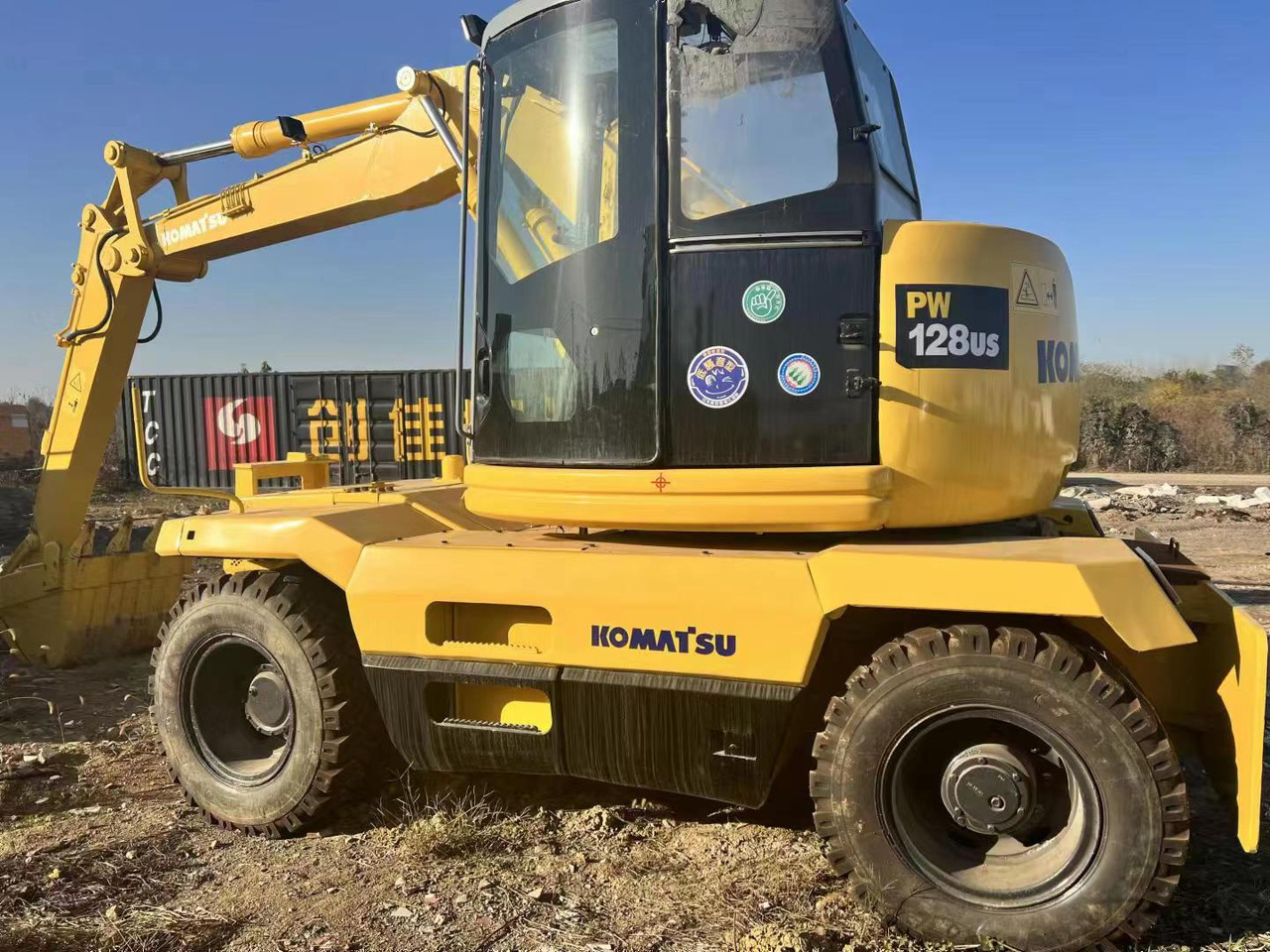 KOMATSU PC128US - Bager na kolesih: slika 4 KOMATSU PC128US - Bager na kolesih: slika 4