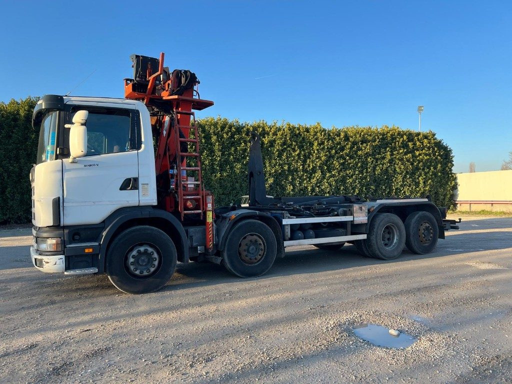 SCANIA CV R124 SCARRABILE CON GRU E POLIPO - Kotalni prekucni tovornjak, Tovornjak z dvigalom: slika 2 SCANIA CV R124 SCARRABILE CON GRU E POLIPO - Kotalni prekucni tovornjak, Tovornjak z dvigalom: slika 2