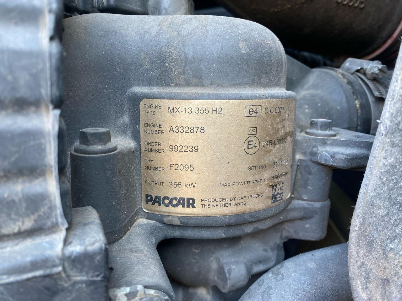 Daf MX-13 355H2 - Motor: slika 1 Daf MX-13 355H2 - Motor: slika 1