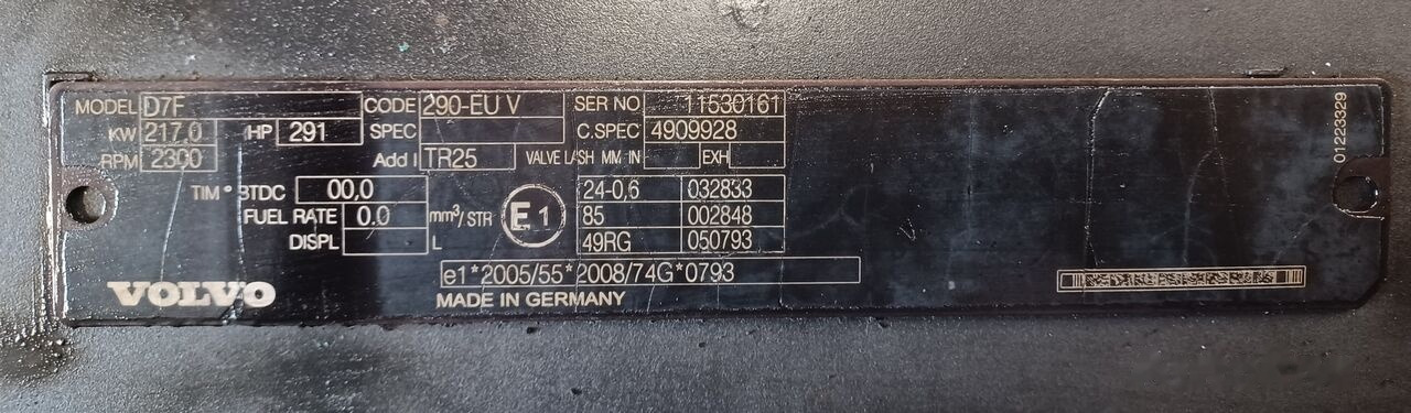 Volvo D7F 290 E5 Volvo FL - Motor za Tovornjak: slika 5 Volvo D7F 290 E5 Volvo FL - Motor za Tovornjak: slika 5