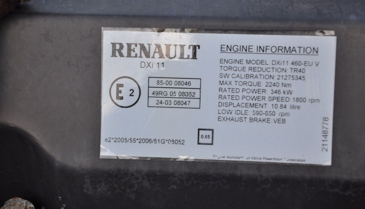 Renault DXi11 Renault PREMIUM DXI - Motor za Tovornjak: slika 3 Renault DXi11 Renault PREMIUM DXI - Motor za Tovornjak: slika 3