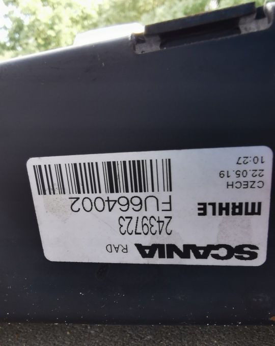 CHŁODNICA WODY SCANIA 2439723 SZCZELNA - Hladilnik motorja za Tovornjak: slika 3 CHŁODNICA WODY SCANIA 2439723 SZCZELNA - Hladilnik motorja za Tovornjak: slika 3