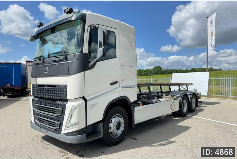 Volvo FH 500 Globetrotter, Euro 6, / 6x2 / Hydraulic body / frame 7.4 m / Tail lift - Kontejnerski tovornjak/ Tovornjak z zamenljivim tovoriščem: slika 1 Volvo FH 500 Globetrotter, Euro 6, / 6x2 / Hydraulic body / frame 7.4 m / Tail lift - Kontejnerski tovornjak/ Tovornjak z zamenljivim tovoriščem: slika 1