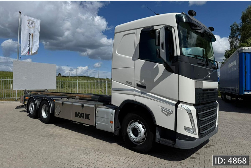 Volvo FH 500 Globetrotter, Euro 6, / 6x2 / Hydraulic body / frame 7.4 m / Tail lift - Kontejnerski tovornjak/ Tovornjak z zamenljivim tovoriščem: slika 4 Volvo FH 500 Globetrotter, Euro 6, / 6x2 / Hydraulic body / frame 7.4 m / Tail lift - Kontejnerski tovornjak/ Tovornjak z zamenljivim tovoriščem: slika 4