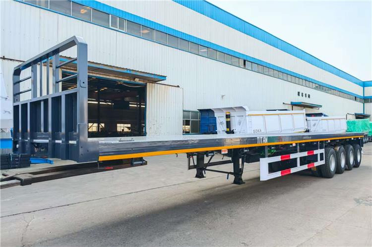 2025 New Model 4 Axle 45ft Flatbed Container Trailer In Zambia - Kontejnerska polprikolica/ Polprikolica z zamenljivim tovoriščem: slika 1 2025 New Model 4 Axle 45ft Flatbed Container Trailer In Zambia - Kontejnerska polprikolica/ Polprikolica z zamenljivim tovoriščem: slika 1