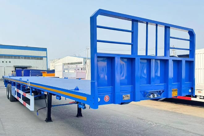 TITAN 2 Axle 45 Ft Flatbed Trailers for Sale in Algeria - Polprikolica s kesonom: slika 5 TITAN 2 Axle 45 Ft Flatbed Trailers for Sale in Algeria - Polprikolica s kesonom: slika 5