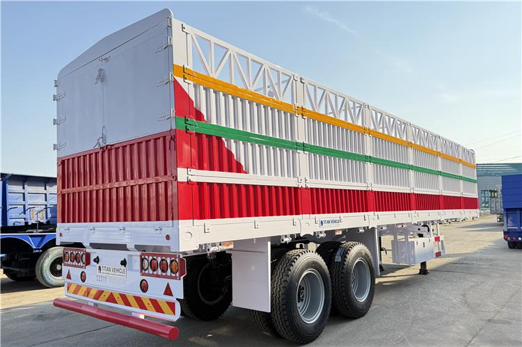 TITAN 2 Axle Fence Cargo Trailer with Bogie Suspension for Sale In Zimbabwe - Polprikolica za prevoz živine: slika 2 TITAN 2 Axle Fence Cargo Trailer with Bogie Suspension for Sale In Zimbabwe - Polprikolica za prevoz živine: slika 2