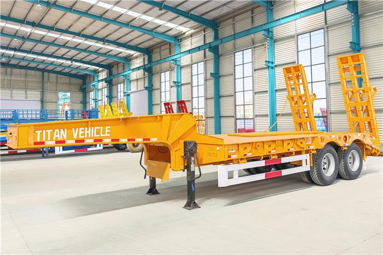 TITAN 2 Axle Low Loader Truck Trailer for Sale In Uganda - Nizko noseča polprikolica: slika 4 TITAN 2 Axle Low Loader Truck Trailer for Sale In Uganda - Nizko noseča polprikolica: slika 4