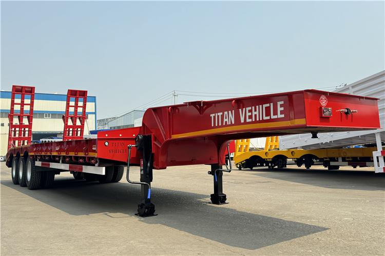 TITAN 3 Axle 60 Ton Truck Lowbed Trailer for Sale In Kenya - Nizko noseča polprikolica: slika 1 TITAN 3 Axle 60 Ton Truck Lowbed Trailer for Sale In Kenya - Nizko noseča polprikolica: slika 1