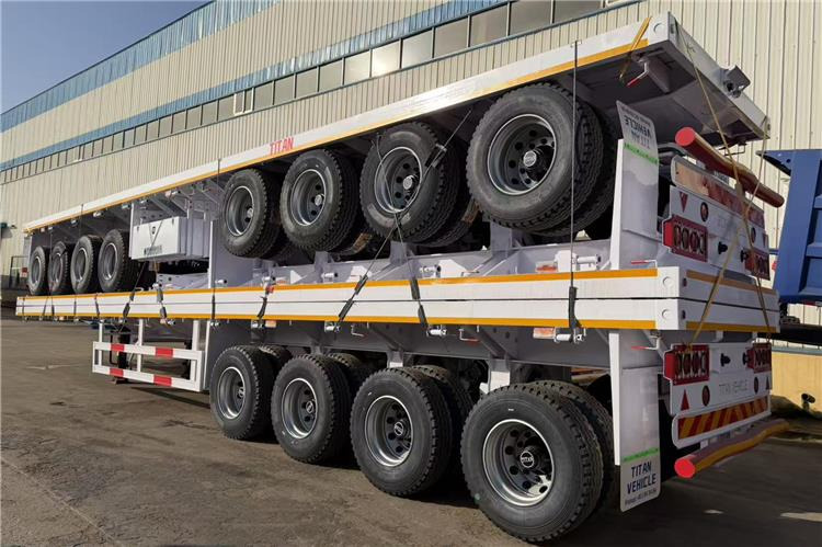 TITAN 4 Axle Flatbed Trailer for Sale In Saudi Arabia - Polprikolica s kesonom: slika 2 TITAN 4 Axle Flatbed Trailer for Sale In Saudi Arabia - Polprikolica s kesonom: slika 2