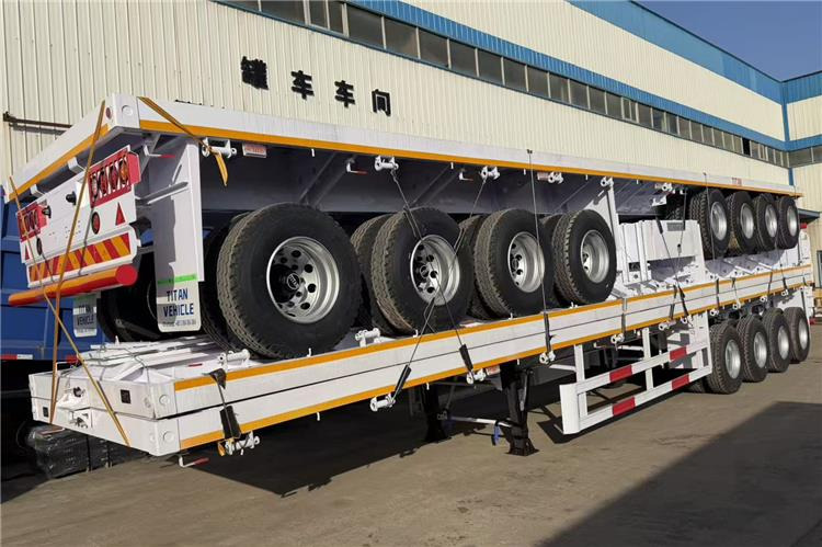 TITAN 4 Axle Flatbed Trailer for Sale In Saudi Arabia - Polprikolica s kesonom: slika 3 TITAN 4 Axle Flatbed Trailer for Sale In Saudi Arabia - Polprikolica s kesonom: slika 3