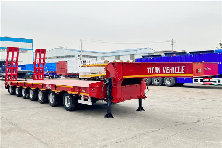 TITAN 7 Axle 120 Ton Lowbed Trailer for Sale In Saudi Arabia - Nizko noseča polprikolica: slika 1 TITAN 7 Axle 120 Ton Lowbed Trailer for Sale In Saudi Arabia - Nizko noseča polprikolica: slika 1