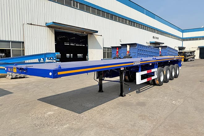 TITAN Heavy Duty 4 Axle Flatbed Trailer in Guam - Polprikolica s kesonom: slika 1 TITAN Heavy Duty 4 Axle Flatbed Trailer in Guam - Polprikolica s kesonom: slika 1