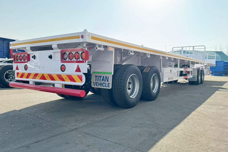TITAN Super Link Flatbed Trailer for Sale in Mali - Polprikolica s kesonom: slika 3 TITAN Super Link Flatbed Trailer for Sale in Mali - Polprikolica s kesonom: slika 3