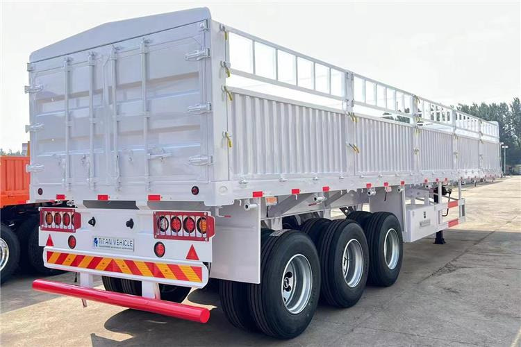 TITAN Tri Axle 60 Ton Fence Cargo Semi Trailer for Sale In Guinea - Polprikolica za prevoz živine: slika 3 TITAN Tri Axle 60 Ton Fence Cargo Semi Trailer for Sale In Guinea - Polprikolica za prevoz živine: slika 3