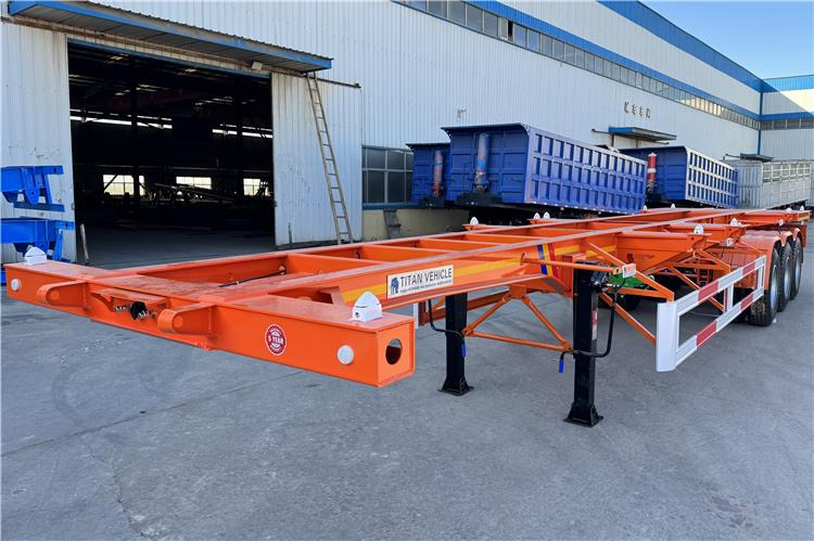 TITAN Tri Axle Skeletal Trailer for Sale In Uganda - Polprikolica šasija: slika 2 TITAN Tri Axle Skeletal Trailer for Sale In Uganda - Polprikolica šasija: slika 2