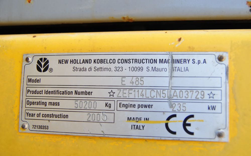 Siłownik koparki New Holland E 485 - Hidravlika: slika 2 Siłownik koparki New Holland E 485 - Hidravlika: slika 2
