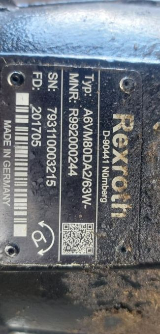 Silnik hydrauliczny hydromatik A6VM80DA - Hidravlični motor za Gradbeni stroj: slika 5 Silnik hydrauliczny hydromatik A6VM80DA - Hidravlični motor za Gradbeni stroj: slika 5