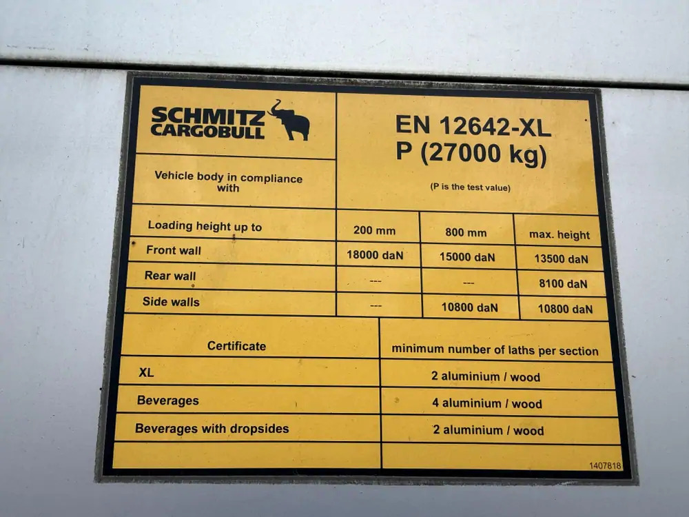 Schimtz Cargobull SCB*S3T*Tautliner - Polprikolica s ponjavo: slika 5 Schimtz Cargobull SCB*S3T*Tautliner - Polprikolica s ponjavo: slika 5
